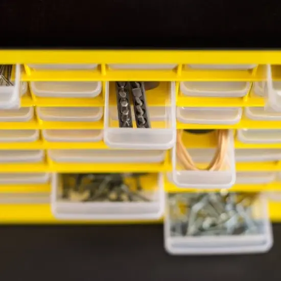 IRIS Drawer Parts Cabinet Black/Yellow image {7}