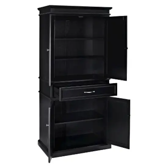 Parsons Pantry Storage Wood/Black - Crosley image {1}