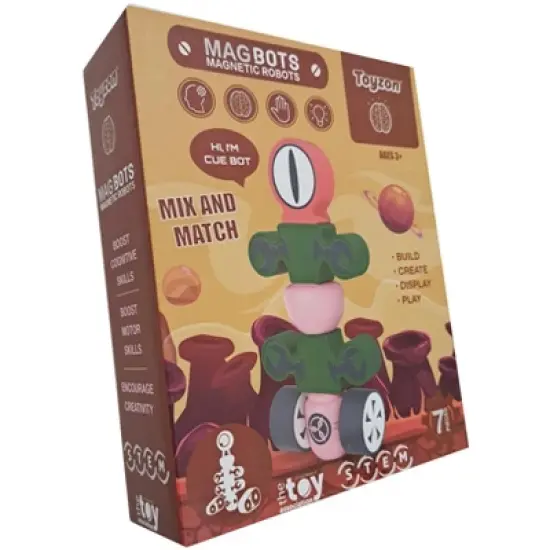 Xtreme Time Toyzon MagBot 7 Piece Magnetic Robot Building Set | Cue Bot image {2}