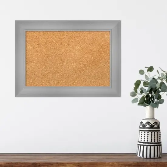 Amanti Art Flair Framed Corkboard, Natural Cork image {4}