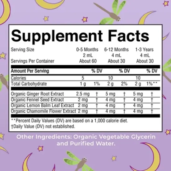 MaryRuth's Infant Gripe Water Nighttime Drops, Unflavored, Org, 4 oz image {3}