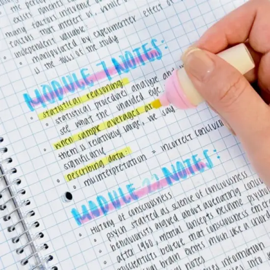 Wrapables Cute and Colorful Highlighters, Marker Pens, Stationery Supplies (Set of 6), Ice Cream image {3}