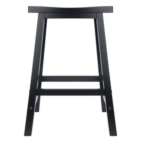 24" Satori Saddle Seat Counter Height Barstool - Winsome image {1}