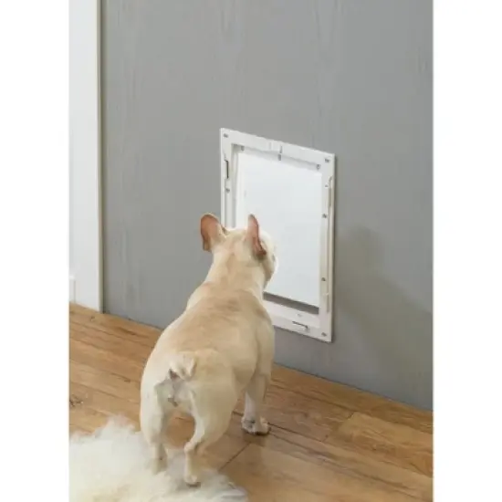 PawsMark Plastic Pet Door with Soft Window Flap for Interior or Exterior image {9}