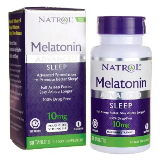 Natrol Dietary Supplements Melatonin Advanced Time Release 10 mg Tablet 60ct image {4}