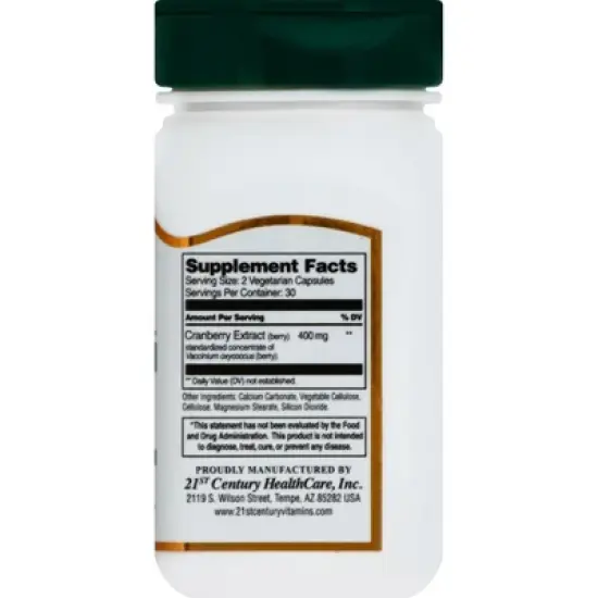 21st Century Cranberry Extract 60 ea image {3}