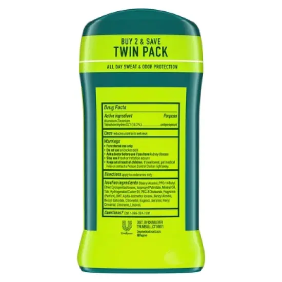 Degree Men Extreme Blast 48-Hour Antiperspirant & Deodorant - 2.7oz/2ct image {1}