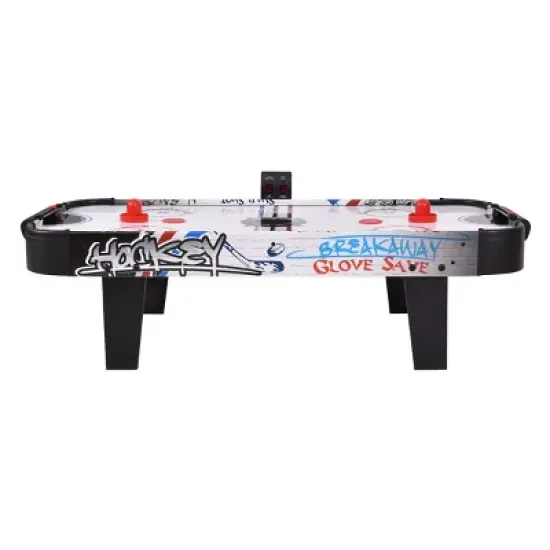 Costway 42''Air Powered Hockey Table Game Room Indoor Sport Electronic Scoring 2 Pushers image {3}