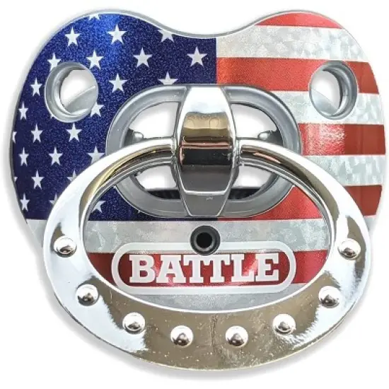 Battle Sports Binky Oxygen Chrome Lip Protector Mouthguard image {5}