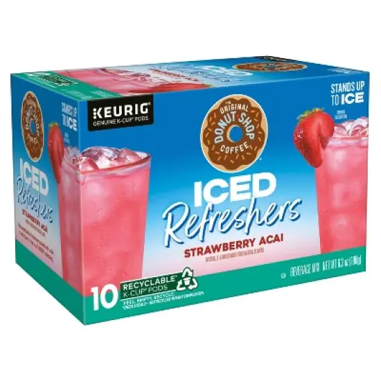 The Original Donut Shop Strawberry Acai Keurig K-Cup Iced Refresher Pods image {13}
