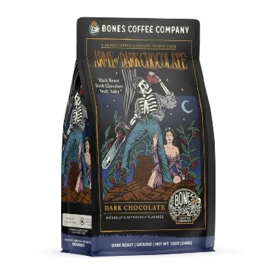 Bones Coffee Company Army of Dark Chocolate Decaf 12 oz (Whole Bean) image {8}