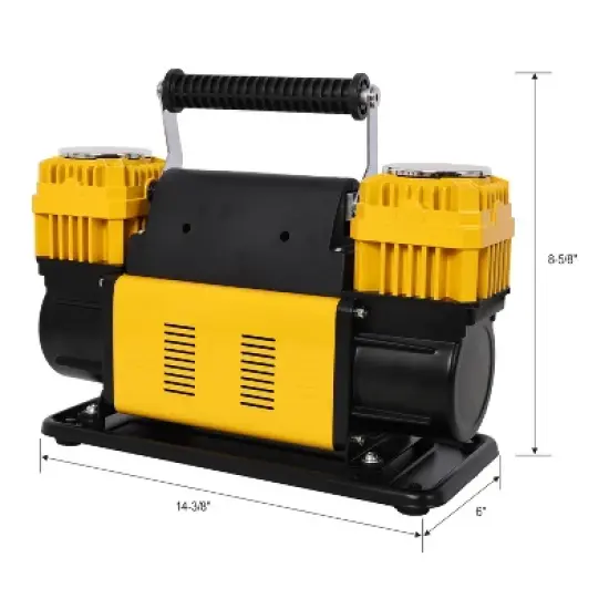 Dexmalle 12V Dual Cylinder Heavy Duty Air Compressor image {11}