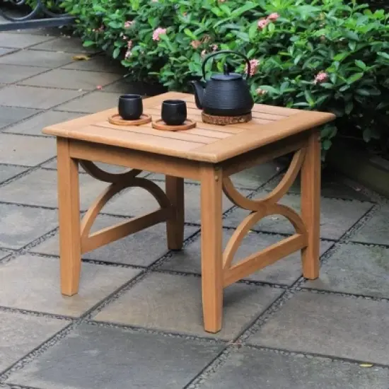 5pc Chester Teak Patio Conversation Set with Cushion - Cambridge Casual
 image {4}