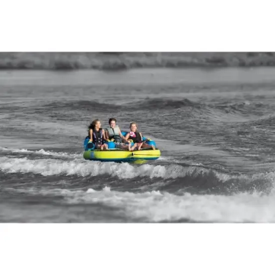 O'Brien Watersports Kickback Inflatable 2 Person Towable Boat Tube Raft image {5}
