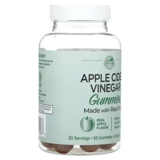 COUNTRY FARMS Apple Cider Vinegar Gummies, Reduce Bloat & Water Weight, Naturally Alkalizing, Supports Healthy Digestion, Natural & Delicious, Dietary image {3}