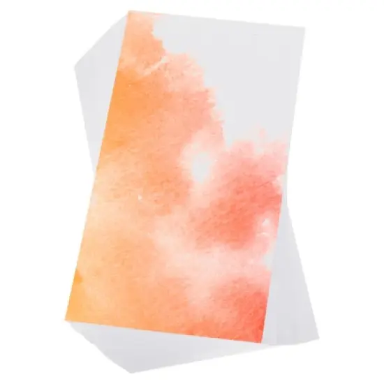 Unique Bargains Pure Cotton Water Coloring Paint Papers 100 Pcs White image {12}