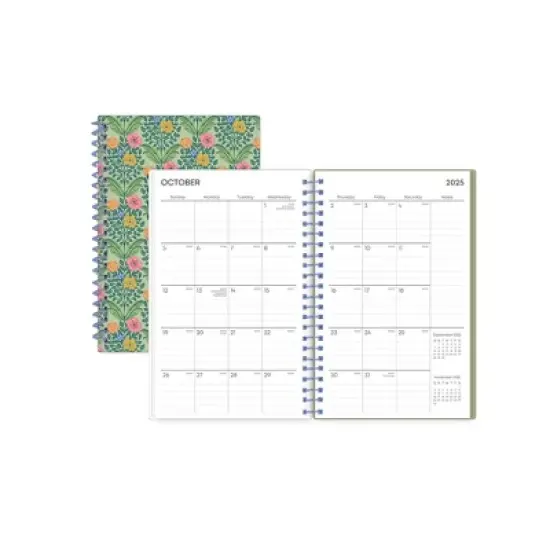 Blue Sky Weekly/Monthly Planning Calendar 5"x8" Barbara Green image {3}