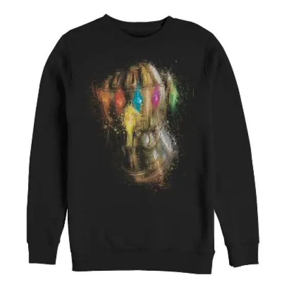 Men's Marvel Avengers: Endgame Thanos Spray Paint Glove Sweatshirt image {2}