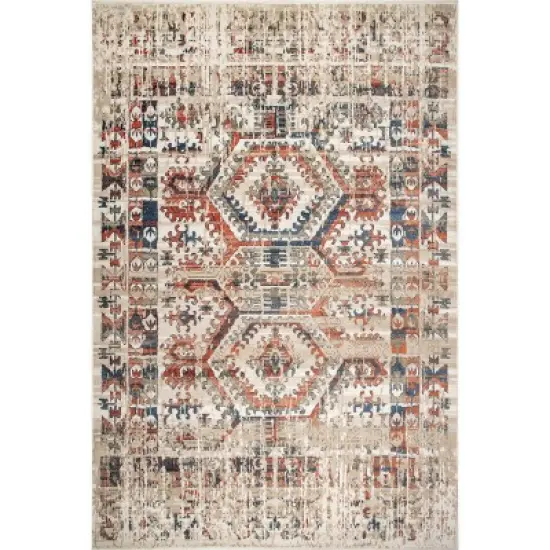 nuLOOM Niamh Distressed Motif Area Rug image {8}