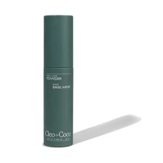 cleo+coco. Body and Hair Antiperspirants and Deodorant - Powder Basil Mint - 0.88oz image {4}