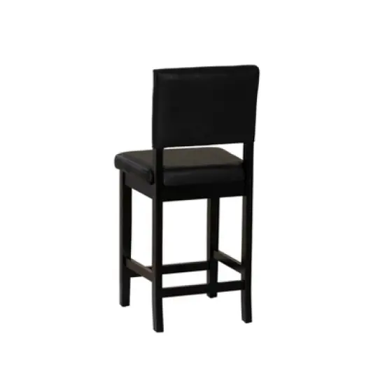 Linon Milano Counter Height Barstool Black image {6}
