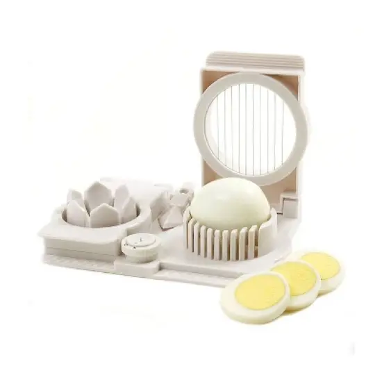 Norpro Multi Functional Egg Slicer, Wedger, Piercer and Garnish Tool, White image {3}