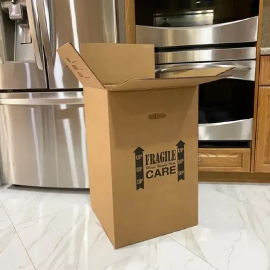 UBMOVE Kitchen Moving Boxes & Supplies Kit #1- (4) Boxes with Dish/Glass Inserts image {8}