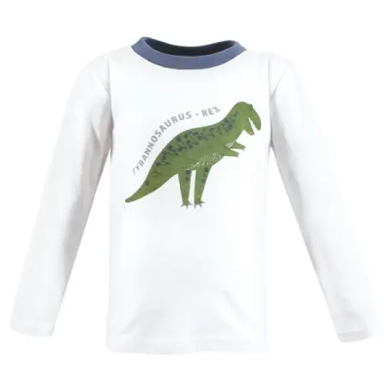 Hudson Baby Infant and Toddler Boy Long Sleeve T-Shirts, Dinosaur image {5}