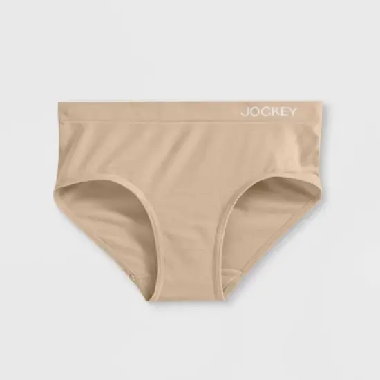 Jockey Generation&trade; Girls' 3pk Seamfree Hipster - Beige/Black  image {1}