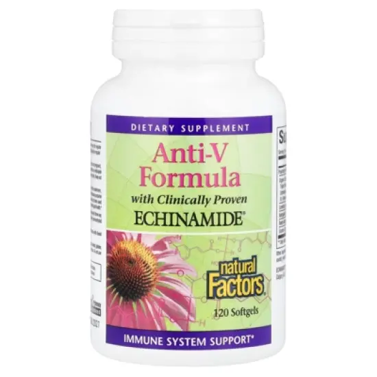 Natural Factors Anti-V Formula with Clinically Proven Echinamide&reg;, 120 Softgels image {3}