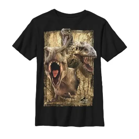 Boy's Jurassic World Dinosaur Collage T-Shirt image {3}