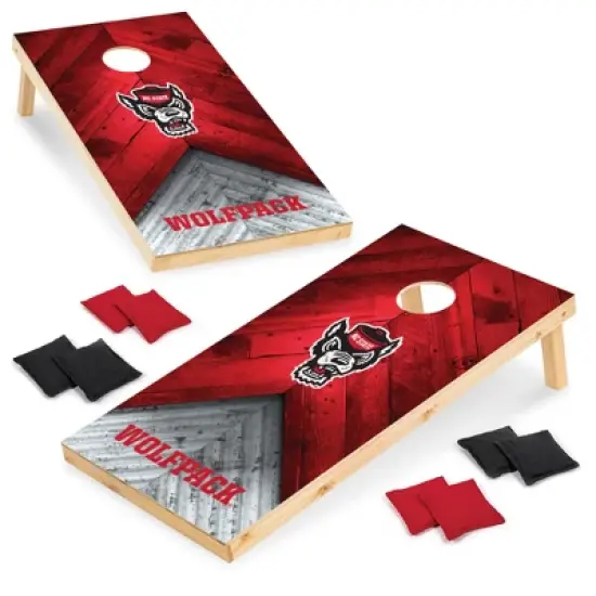 NCAA North Carolina State Wolfpack 2'x4' Wood Cornhole Set image {7}