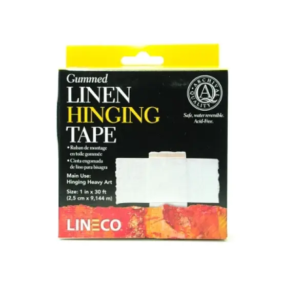 Lineco Gummed Linen Tape, White, 1 in. image {2}