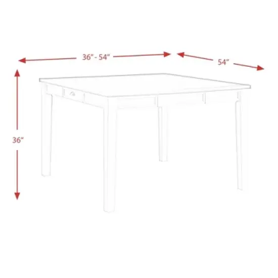 Jamison Two-Tone Counter Height Extendable Dining Table White - Picket House Furnishings image {10}
