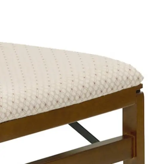 Set of 2 Contemporary Upholstered Back Folding Chair Fruitwood Brown - Stakmore image {2}