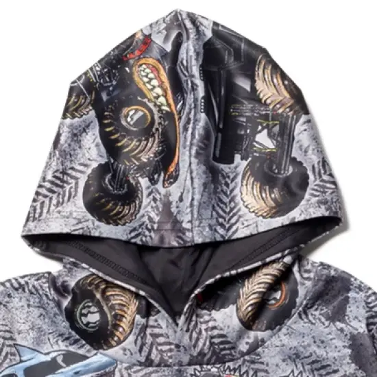 Monster Jam Maximum Destruction Son-uva Digger Earth Shaker Fleece Pullover Hoodie Toddler  image {5}