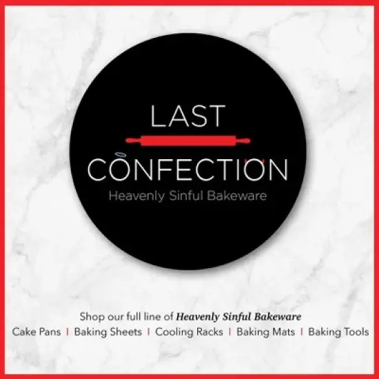 Last Confection Silicone Baking Mat, Set of 2 Professional Non-Stick Food Safe Tray Pan Liners image {6}