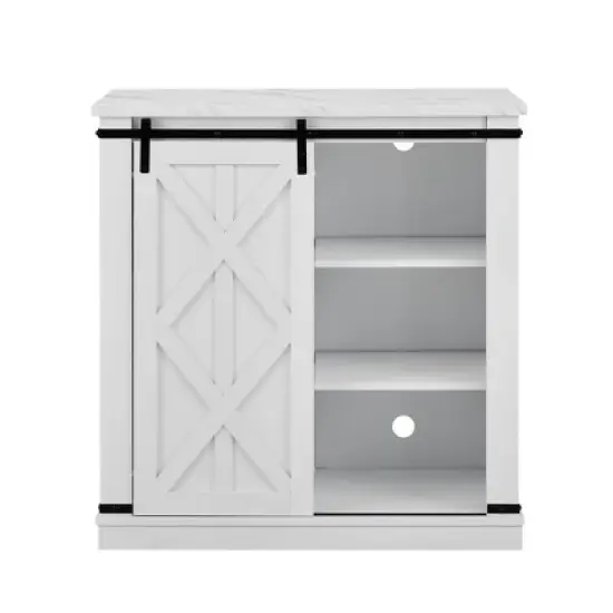 37" Buffet Bar Cabinet White - Home Essentials image {3}