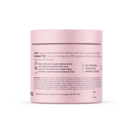 Donna's Recipe Sweet Potato Pie Hair Cream - 6 fl oz image {1}