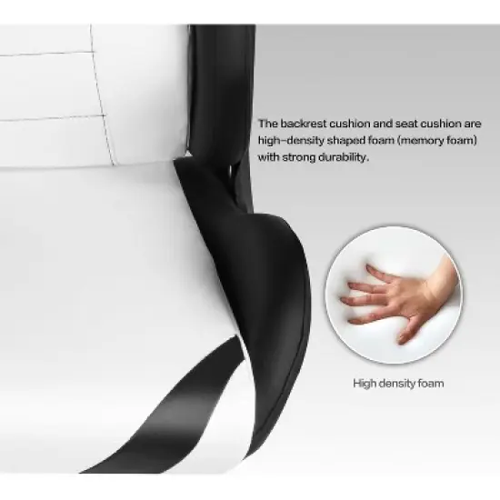 clcbdeyit White Black Ergonomic Gaming Chairs image {5}