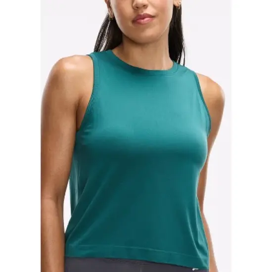 Peloton Women's Seamless Muscle Tank, Teal image {3}