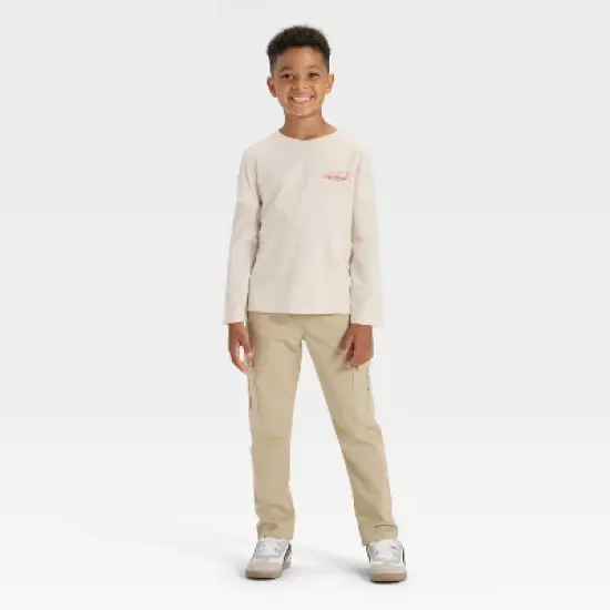 Boys' Long Sleeve 'Hot Sauce' Graphic T-Shirt - Cat & Jack&trade; Beige image {3}