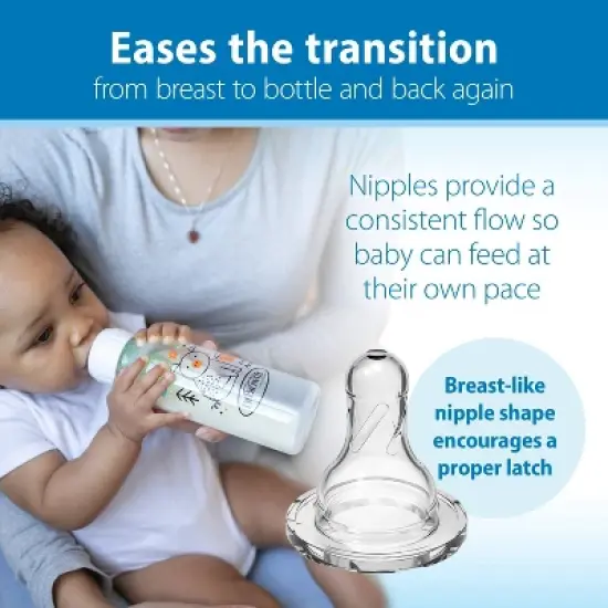 Dr. Brown's Anti-Colic Options+ Narrow-Neck Baby Bottle - Pig & Frog Deco - 8 fl oz/2pk image {5}