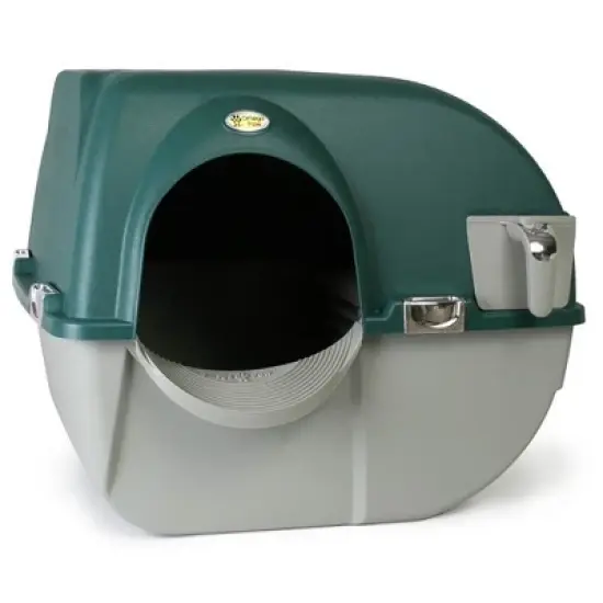 Omega Paw Roll 'n Clean Plastic Indoor Outdoor Automatic Self Cleaning Litter Box image {6}
