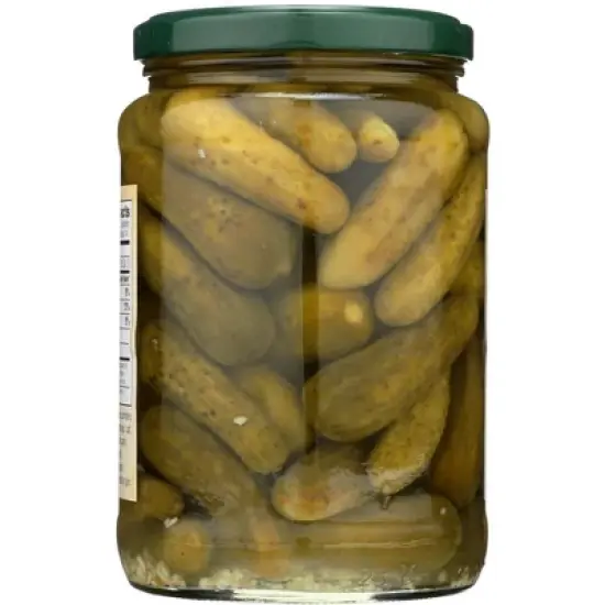 Woodstock Foods Organic Kosher Baby Dill Pickles - Case of 6/24 oz image {2}