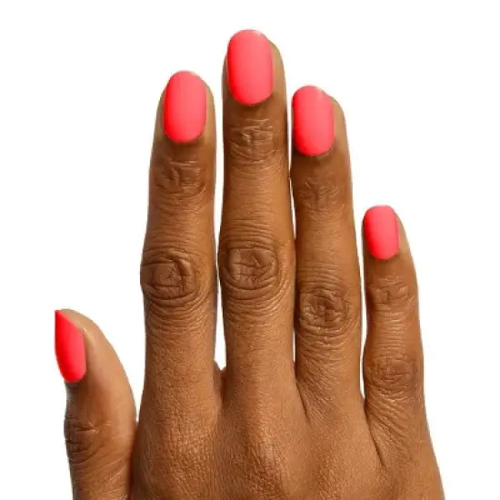 Olive & June Press-On Nail Tabs - XS Round - Flamingo - 32ct image {1}