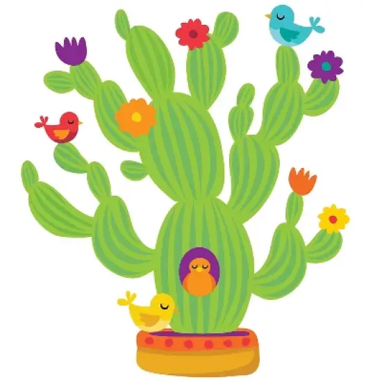 Eureka A Sharp Bunch Giant Cactus Bulletin Board Set 37 pieces (EU-847546) image {1}