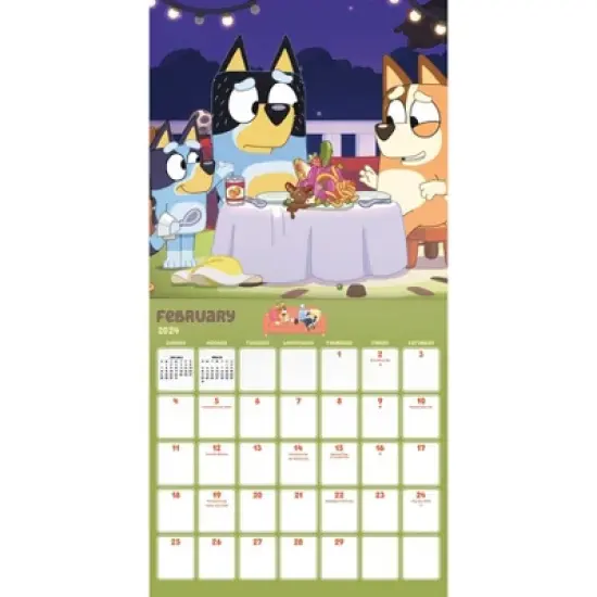 Trends International Inc. 2023-24 Wall Calendar 12"x12" Bluey image {2}