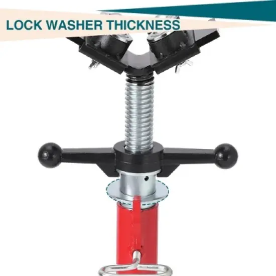 2500 Lbs Pipe Jack Stand with Four Balls 28-52In Height-Adjustable Heavy-Duty Pipe Support image {4}