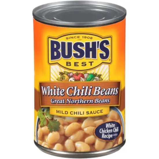 Bush's Great Northern Beans in Mild White Chili Sauce - 15.5oz image {12}